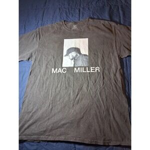 Mac Miller Graphic T-shirt Washed Boxy Fit Urban Outfitters Men's Sz Large